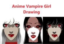 Photo of How To Draw A Vampire Girl From The Back In Stages With Step By Step