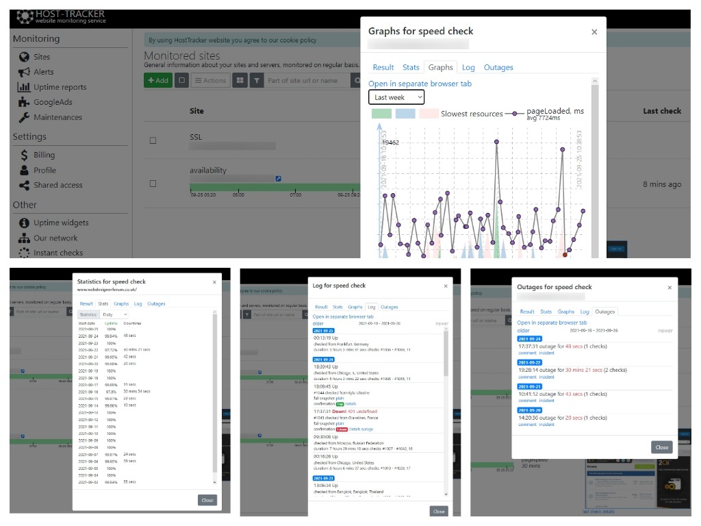 Advanced website monitoring automated for novice webmasters