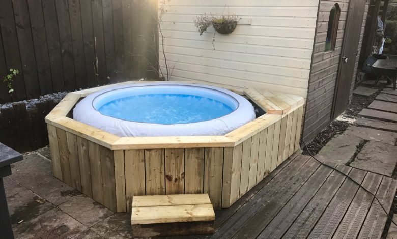 Inflatable Hot Tub for Winter