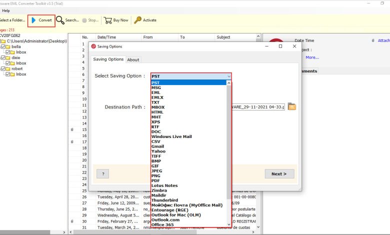 Photo of Convert Multiple EML Files to PST without Outlook in Bulk