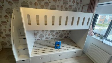 Photo of Bunk beds with stairs are a great choice for families with small children