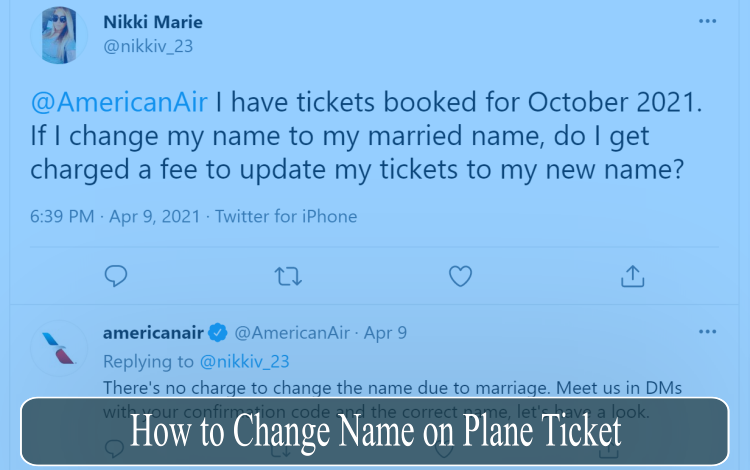 Photo of How to Change Name on Plane Ticket